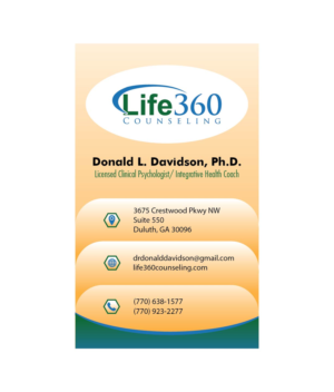 Visitenkarten-Design von Subhendu 3 für Life360 Counseling | Design: #19301084