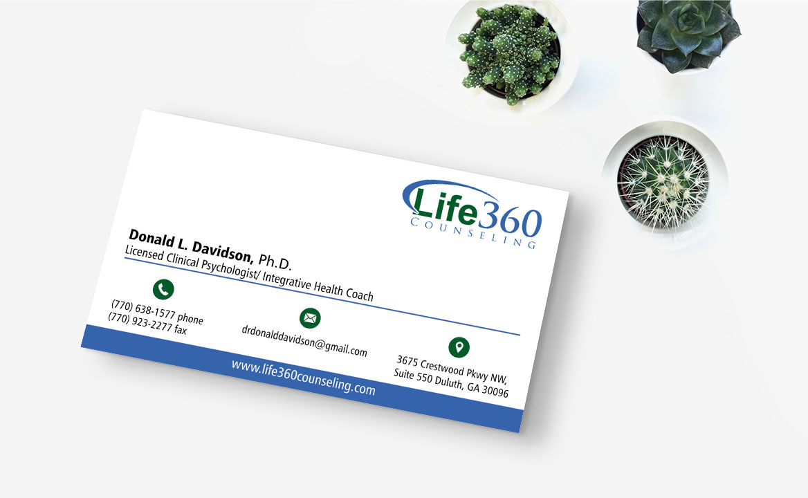 Business Card Design by across.isb 2 for Life360 Counseling | Design #19145604