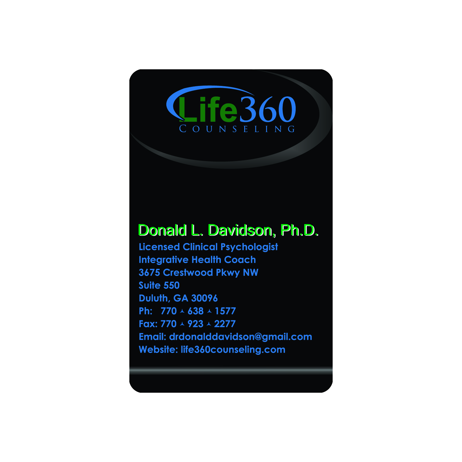 Diseño de Tarjeta de Presentación por Susmita 4 para Life360 Counseling | Diseño #19204980