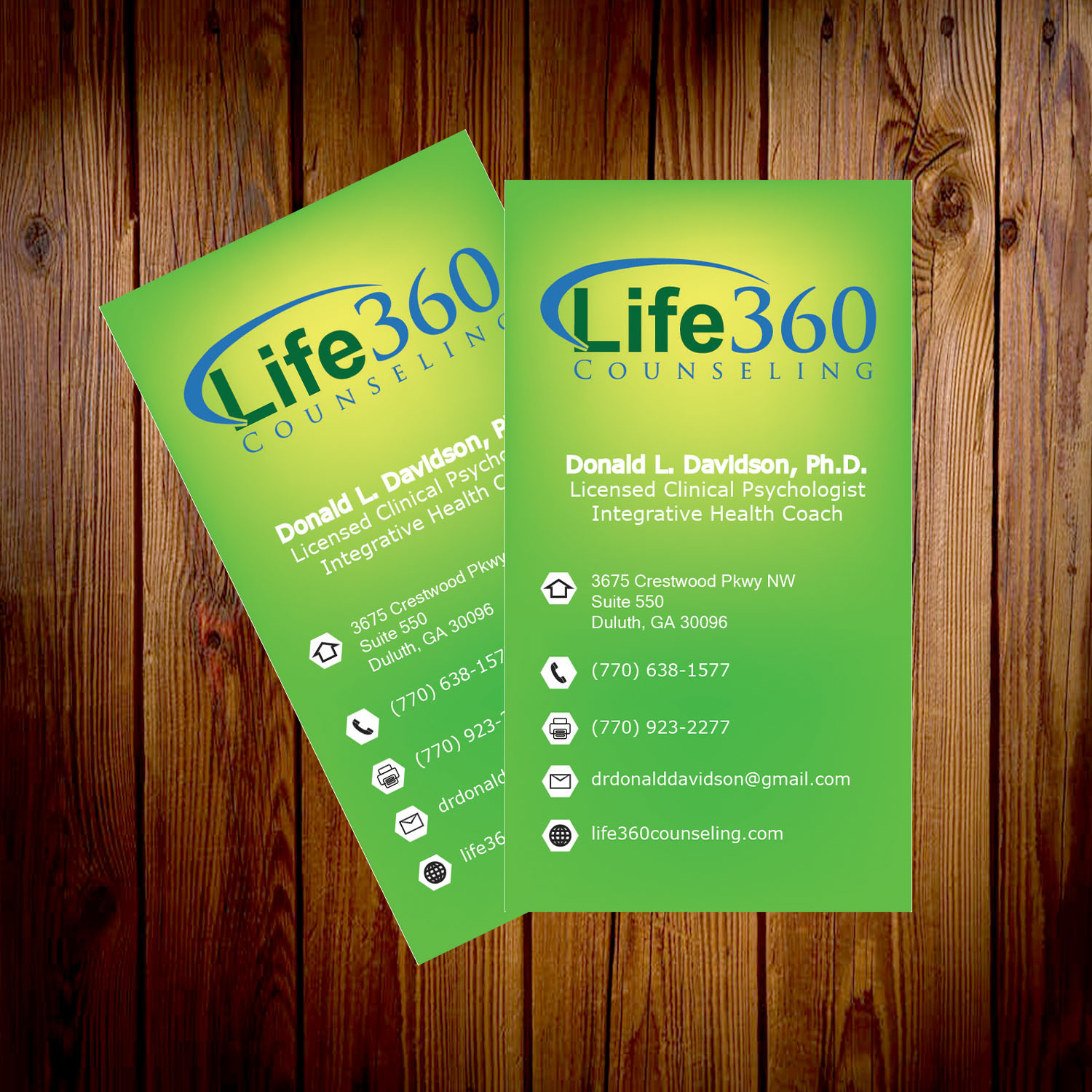 Business Card Design by chamika18 for Life360 Counseling | Design #19346600