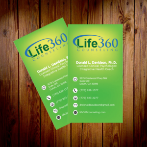 Business Card Design by chamika18 for Life360 Counseling | Design: #19346600