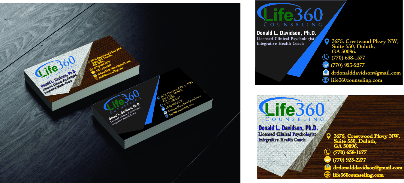 Business Card Design by Imasha Chethani for Life360 Counseling | Design #19232538