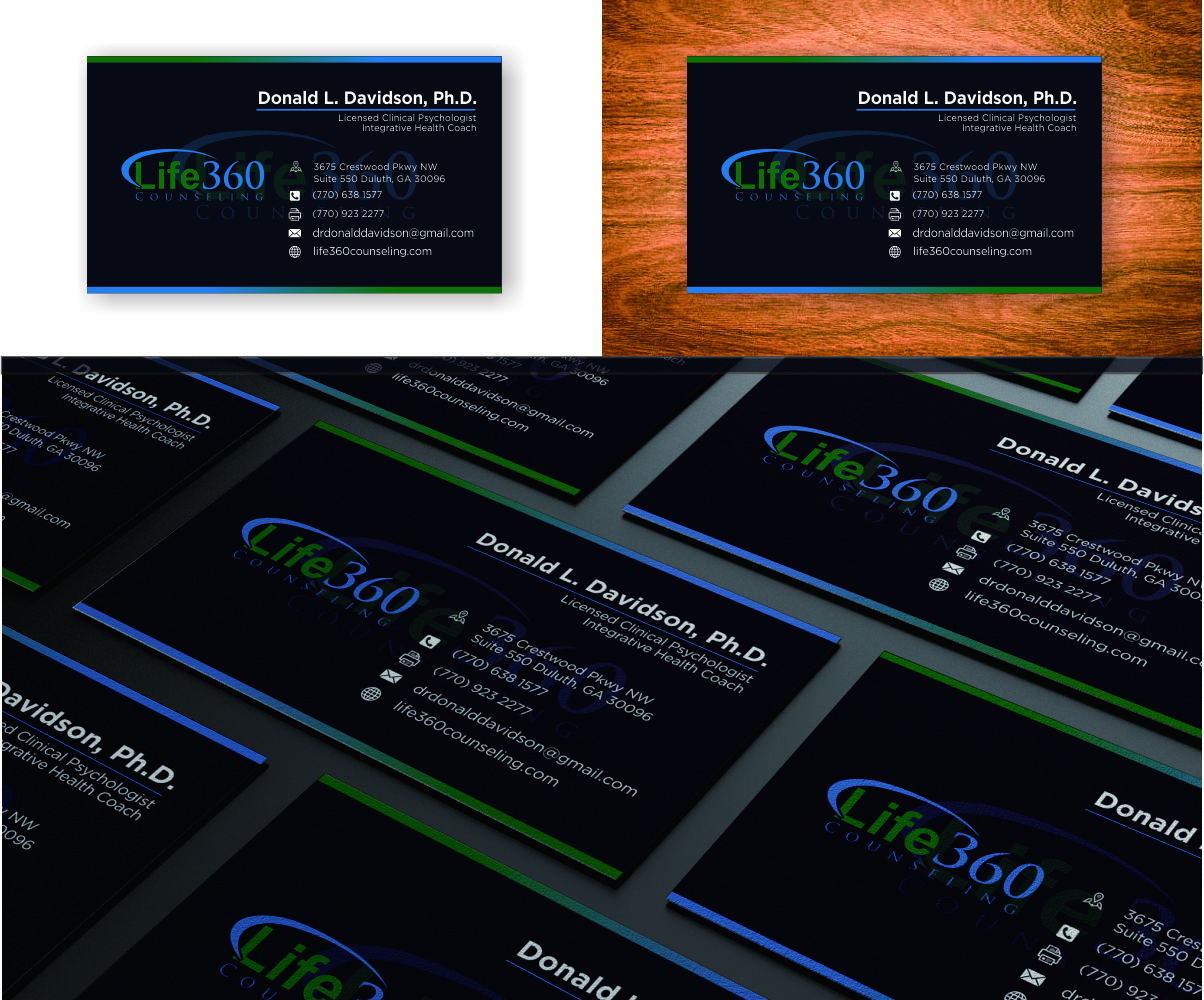 Business Card Design by atank for Life360 Counseling | Design #19326963