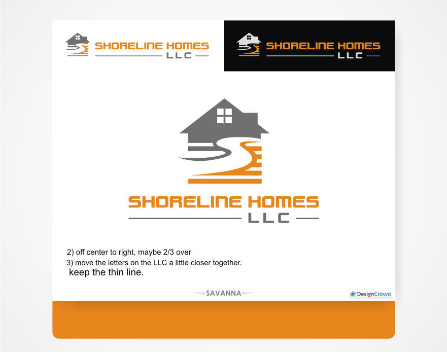 Logo Design by Savana for Shoreline Homes, LLC | Design #2871822