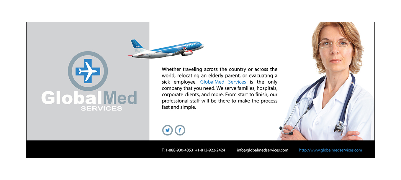 Diseño de Señalética por Enzzok para GlobalMed Services LLC | Diseño #2864471