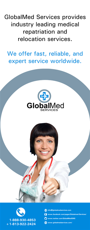 Signage Design by GliderGraphx for GlobalMed Services LLC | Design: #2869966