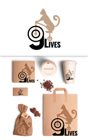 9 lives Cafe | Logo-Design von Veronica Dan