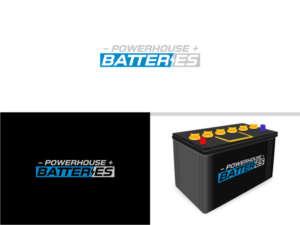 Powerhouse Batteries  | Logo Design by Atvento Graphics