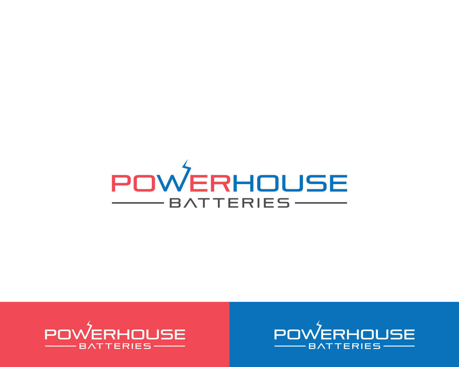 Logo-Design von MAWBM für Powerhouse Batteries Pty Ltd | Design #19122393