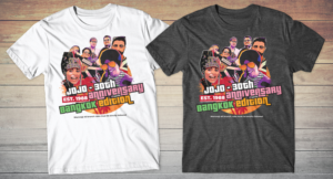 Birthday singlet/shirt design - movie poster or GTA style  | T-shirt Design by db1404