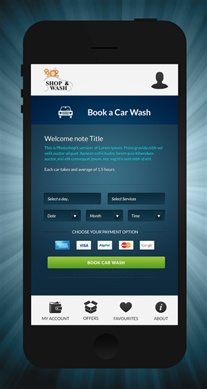 Design Application par WirePaper pour Shop and Wash | Design : #2908155