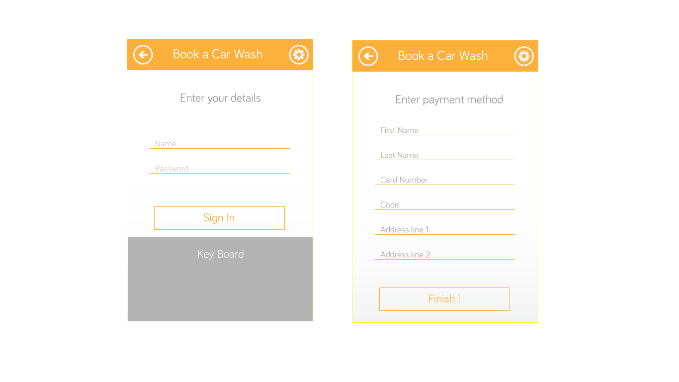 App Design by betablocker for Shop and Wash | Design #2870736