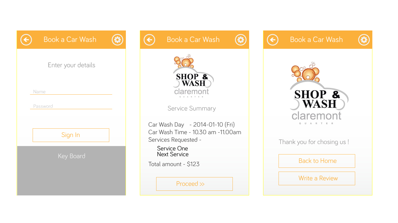 App Design by betablocker for Shop and Wash | Design #2884058