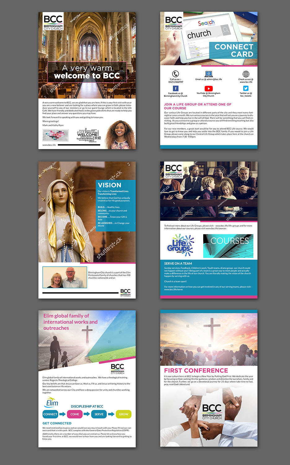 Flyer Design by Schöpfer for Birmingham City church  | Design #19098456