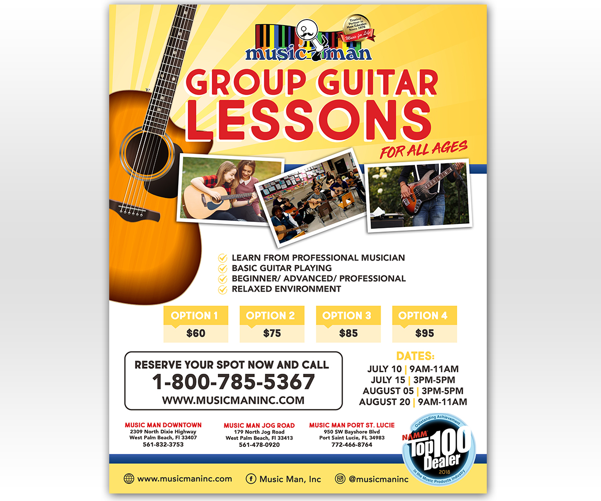 Flyer Design by Luniere Designs for Music Man Inc | Design #19132262