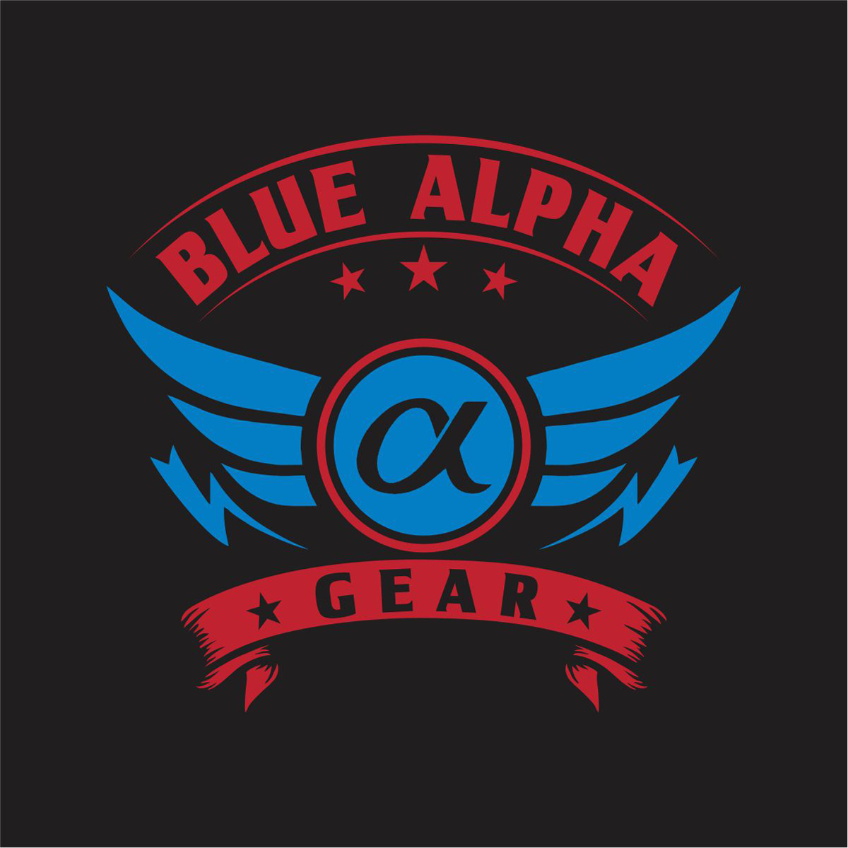 Serious, Masculine Apparel Design for Blue Alpha Gear by iwan s ...