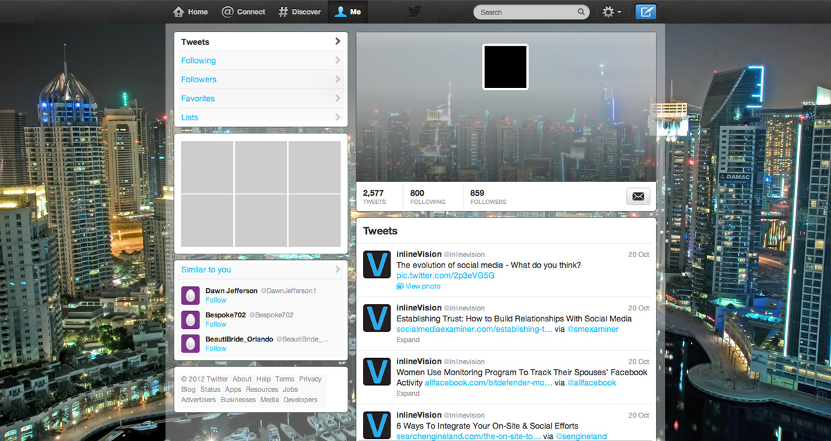 Twitter-Design von medhoover für dieses Projekt | Design #2857904