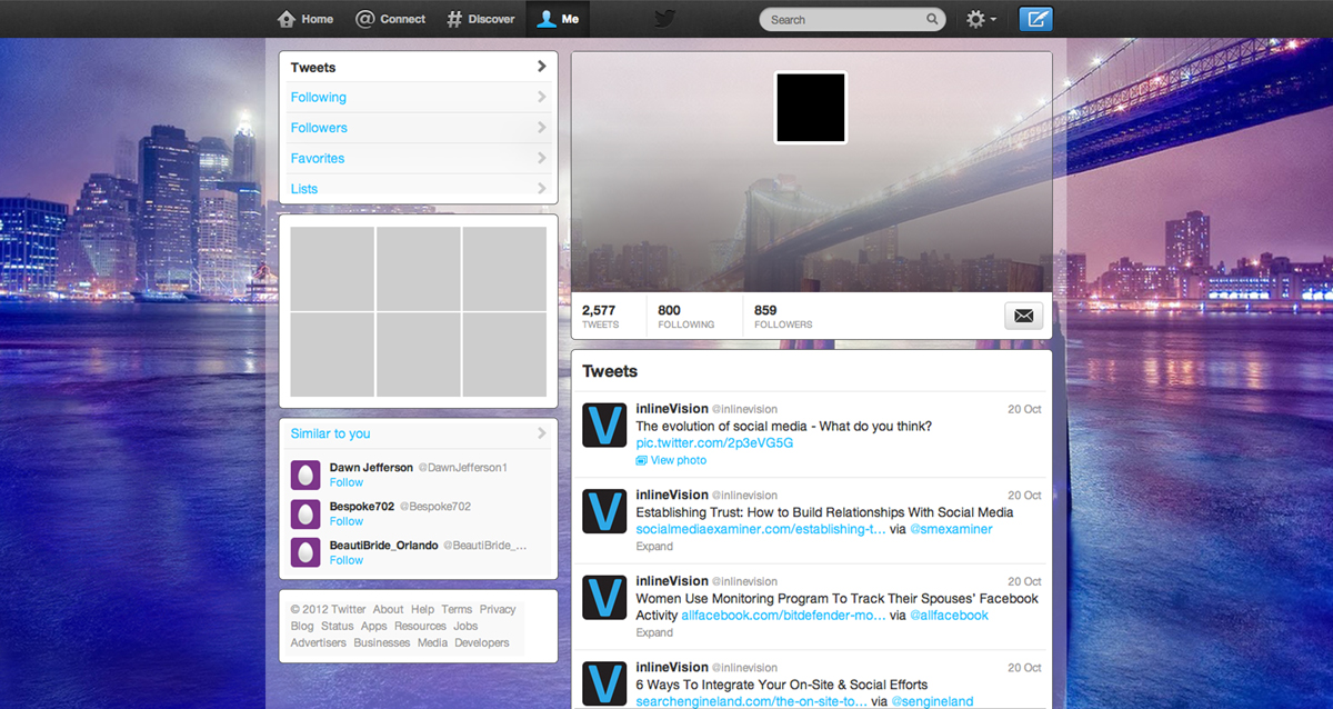 Twitter Design by medhoover for this project | Design #2857905