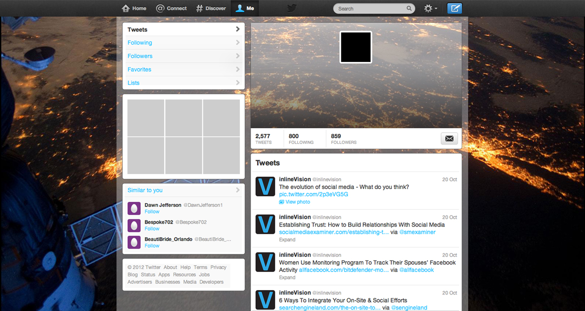 Twitter Design by medhoover for this project | Design #2857906