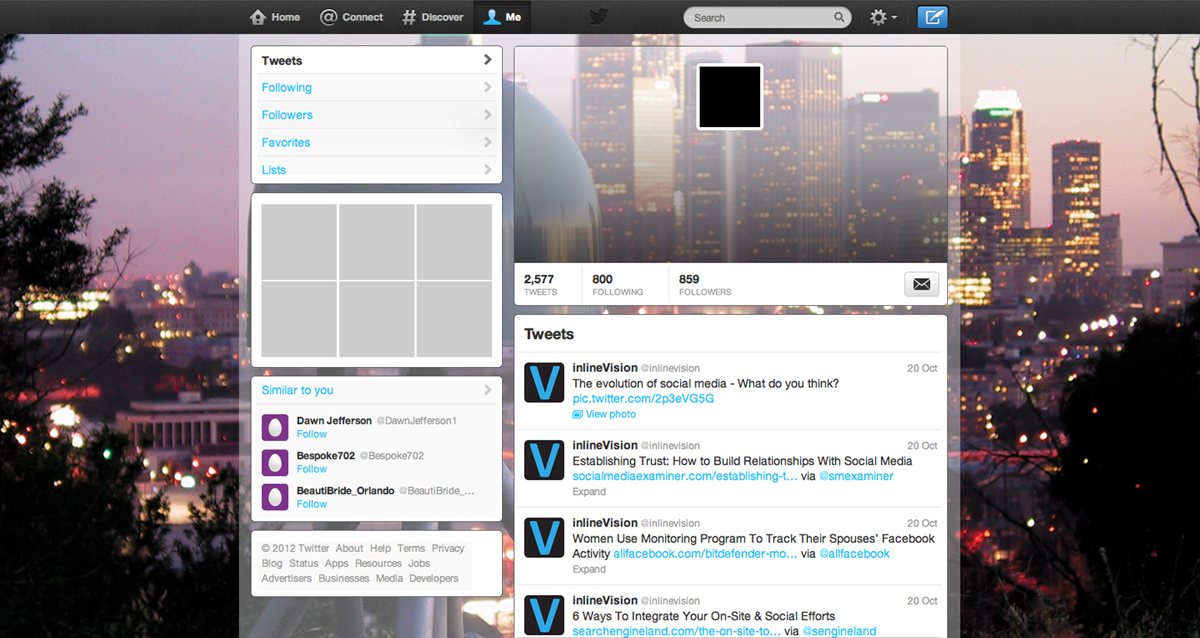 Twitter Design by medhoover for this project | Design #2857913