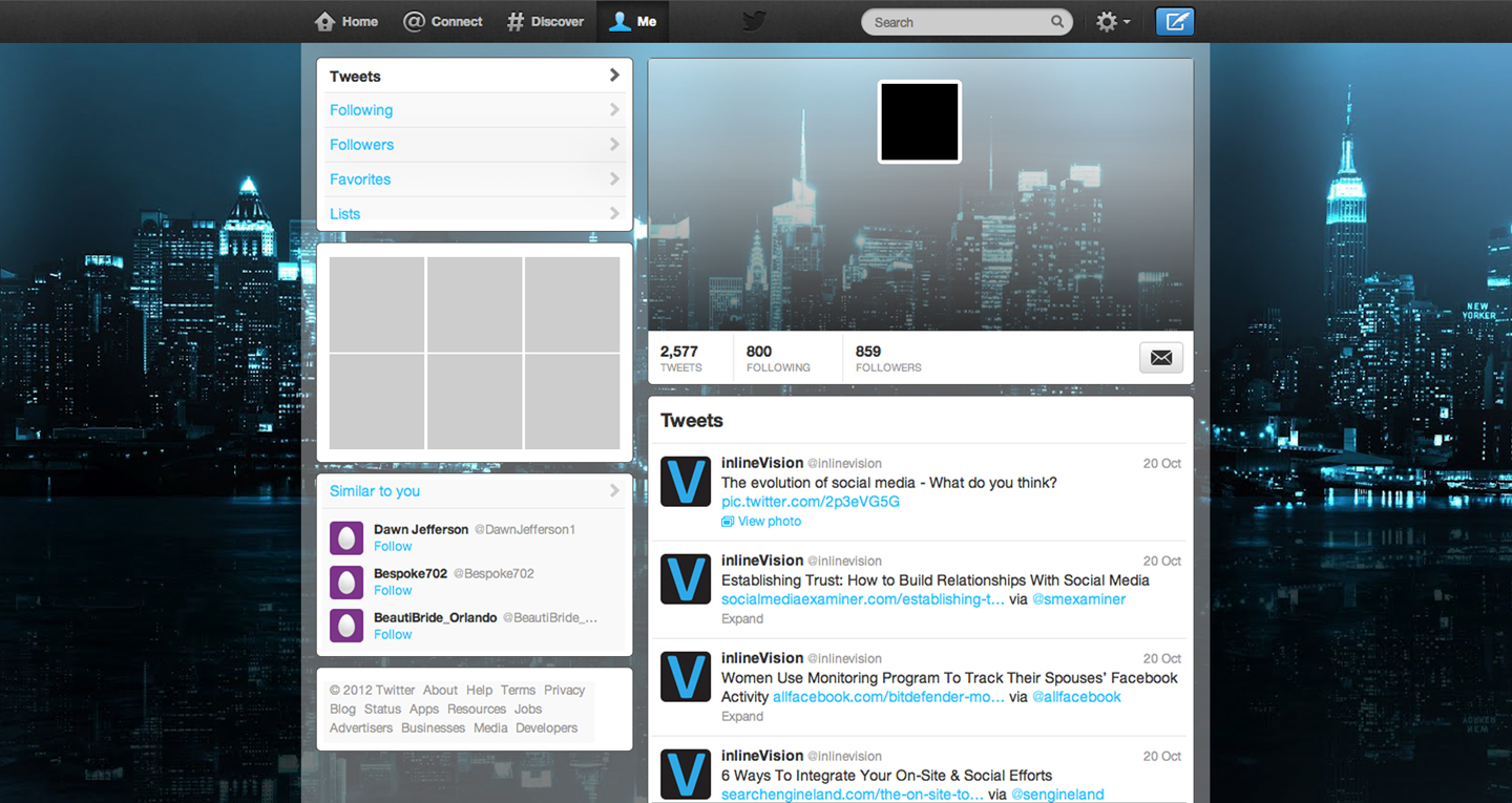 Twitter Design by medhoover for this project | Design #2857946