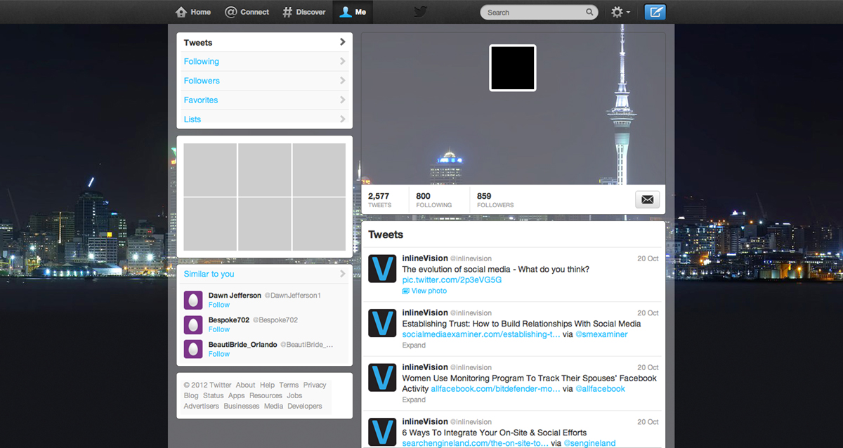 Twitter Design by medhoover for this project | Design #2857947