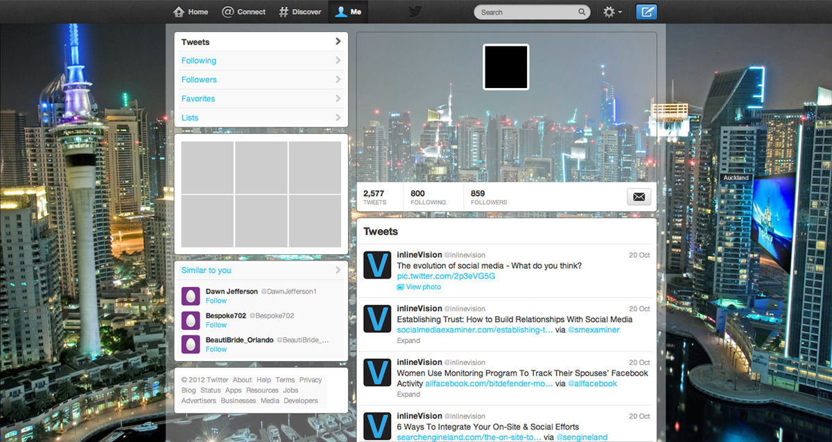 Twitter Design by medhoover for this project | Design #2882413