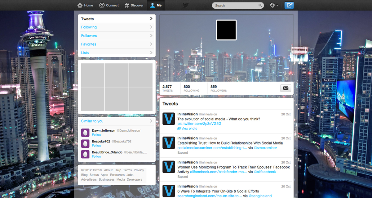 Twitter Design by medhoover for this project | Design #2882497