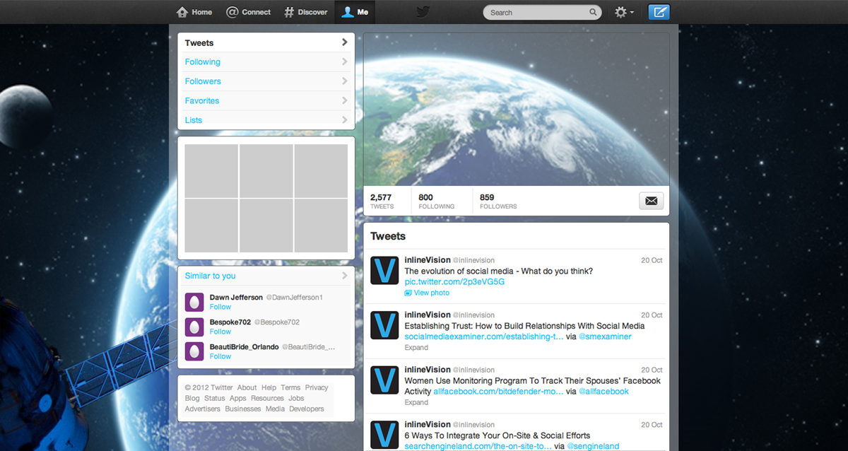 Twitter Design by medhoover for this project | Design #2891438