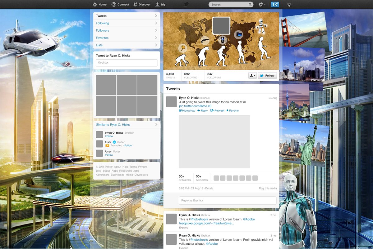 Twitter Design by Petar Yordanov for this project | Design: #2906348