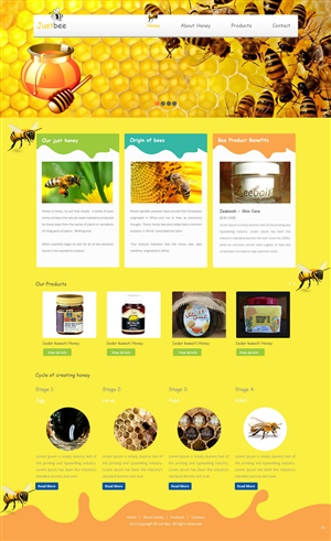 Web-Design von pb für Just Bee Co. | Design: #2866956