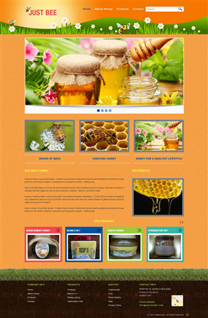 Web-Design von pb für Just Bee Co. | Design: #2866961