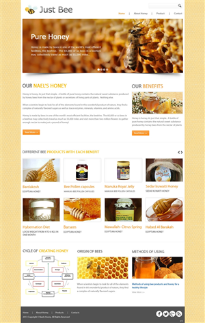 Web-Design von pb für Just Bee Co. | Design: #2866971