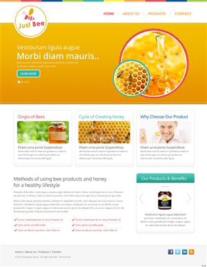 Web-Design von pb für Just Bee Co. | Design: #2866974