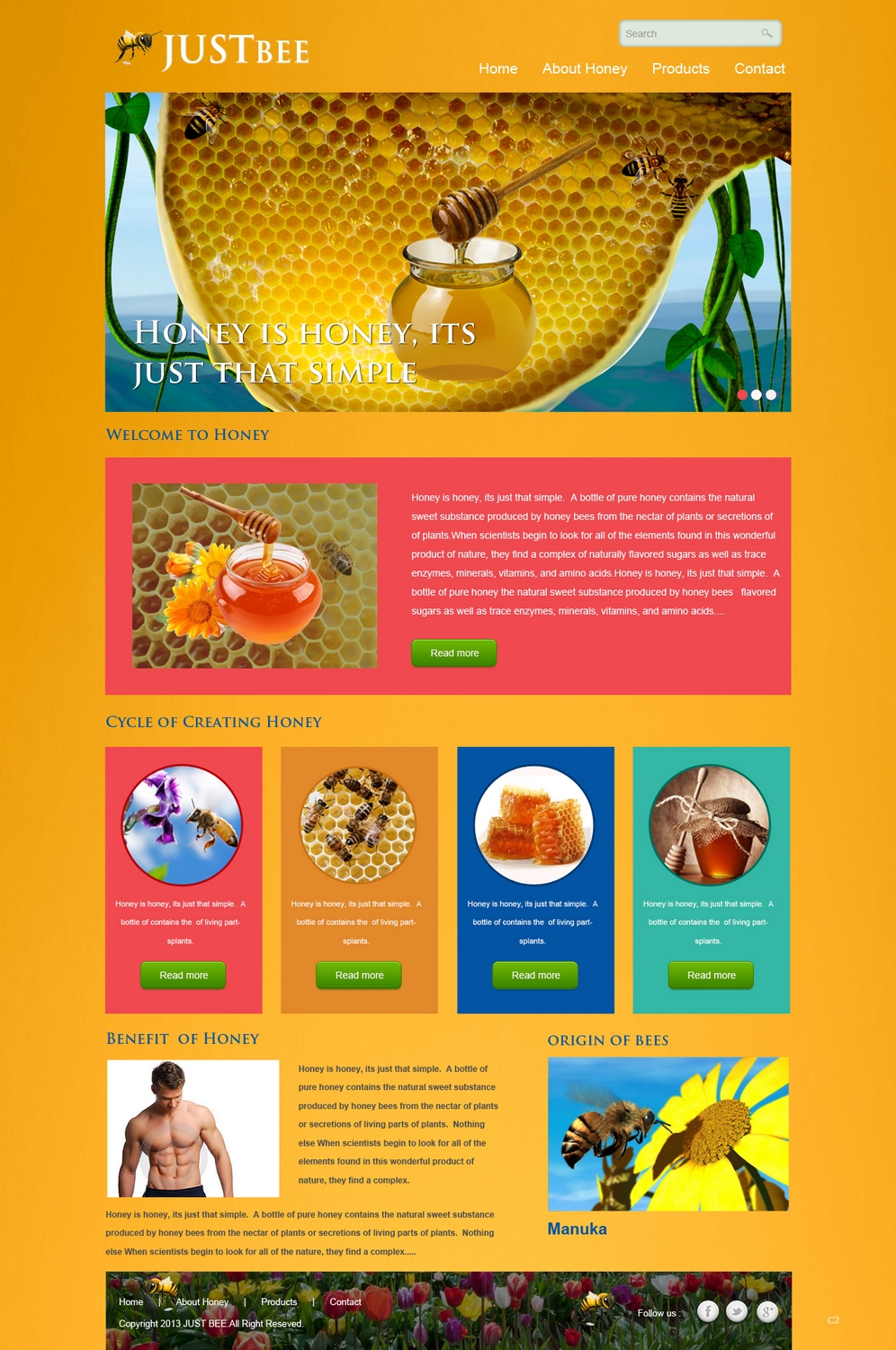 Diseño Web por pb para Just Bee Co. | Diseño #2869908