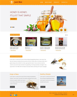 Web-Design von pb für Just Bee Co. | Design: #2869913