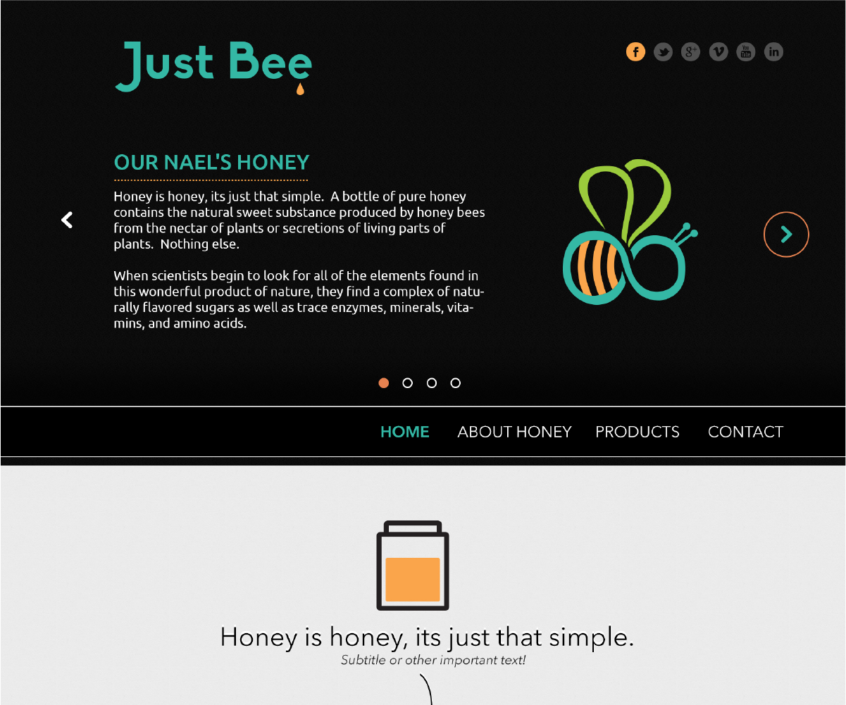 Web Design by Actime for Just Bee Co. | Design #2867620