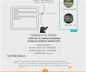 Web-Design von Actime für Just Bee Co. | Design: #2867634