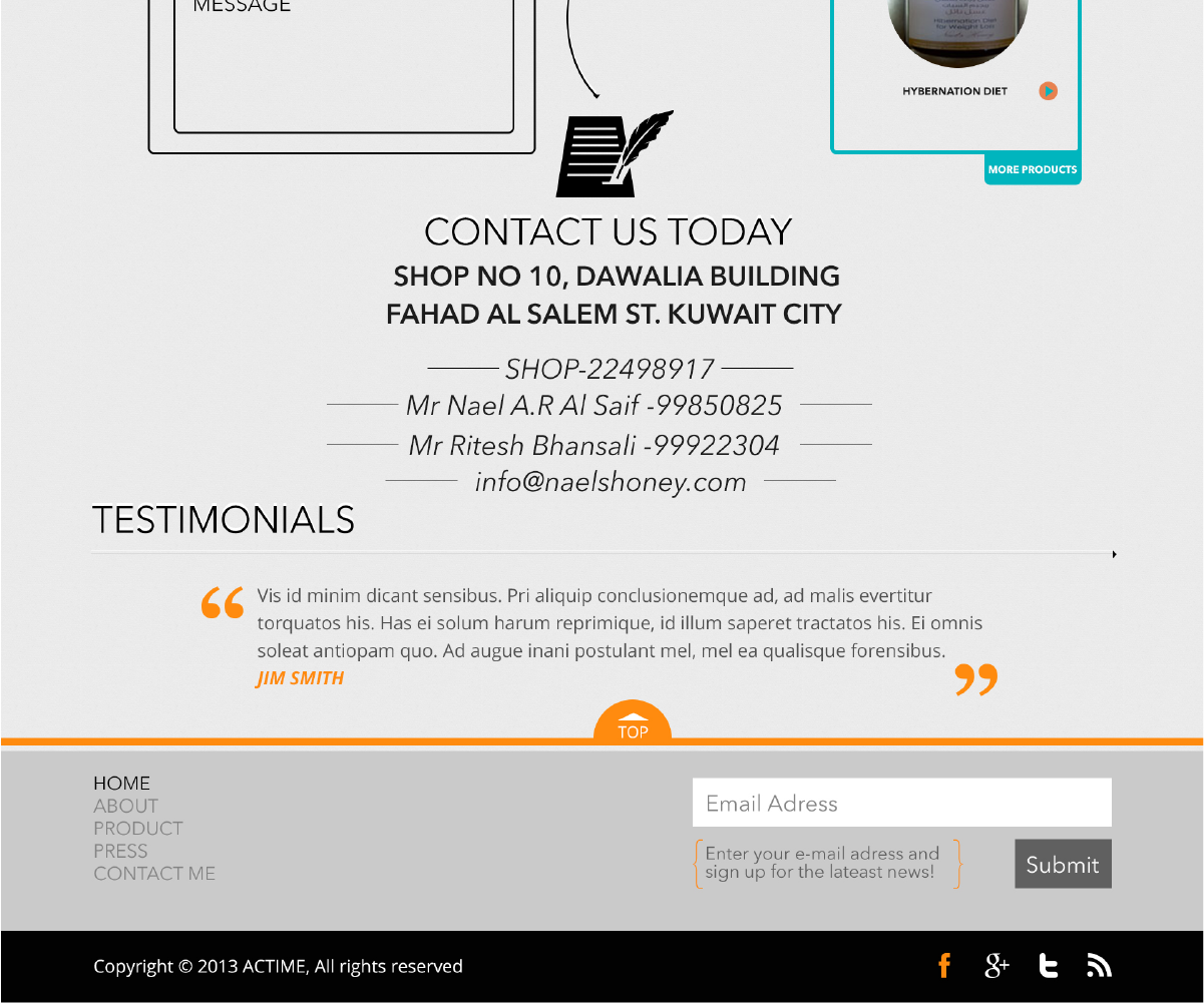 Web Design by Actime for Just Bee Co. | Design #2867637