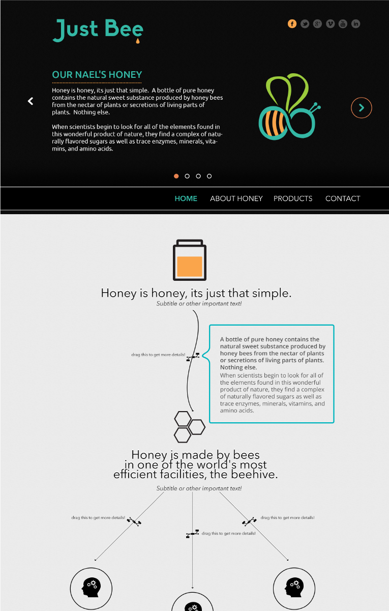 Diseño Web por Actime para Just Bee Co. | Diseño #2867652