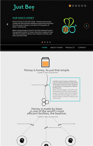 Web-Design von Actime für Just Bee Co. | Design: #2867652