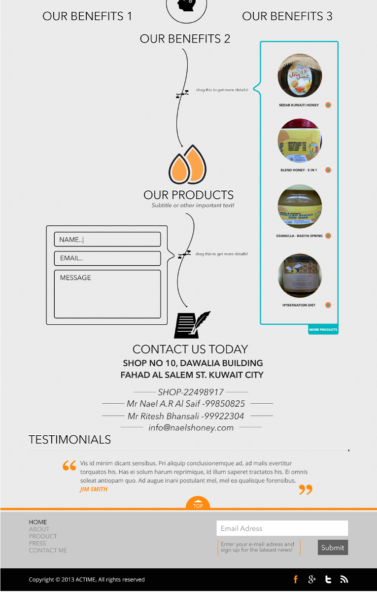 Web Design by Actime for Just Bee Co. | Design #2867654