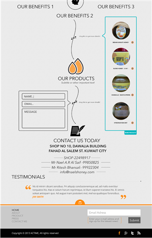 Web-Design von Actime für Just Bee Co. | Design: #2867654