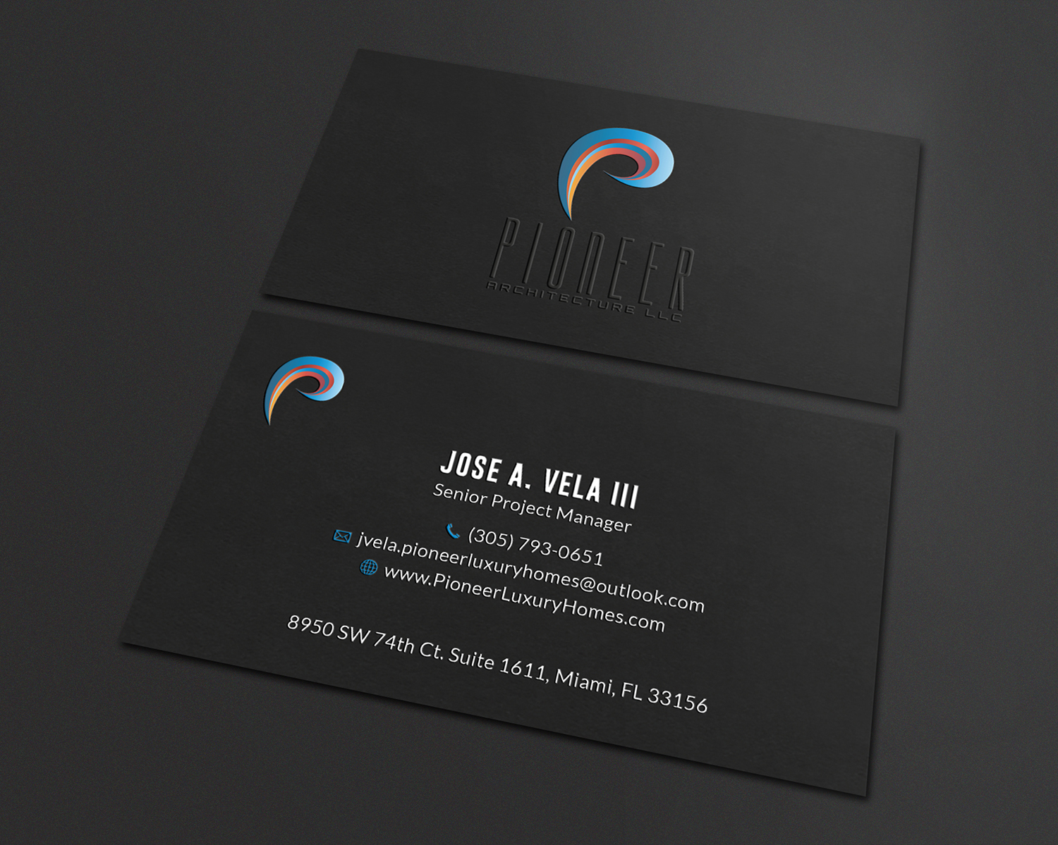Business Card Design by Tilt for Pioneer Inter-Development, Inc.  | Design #19094612
