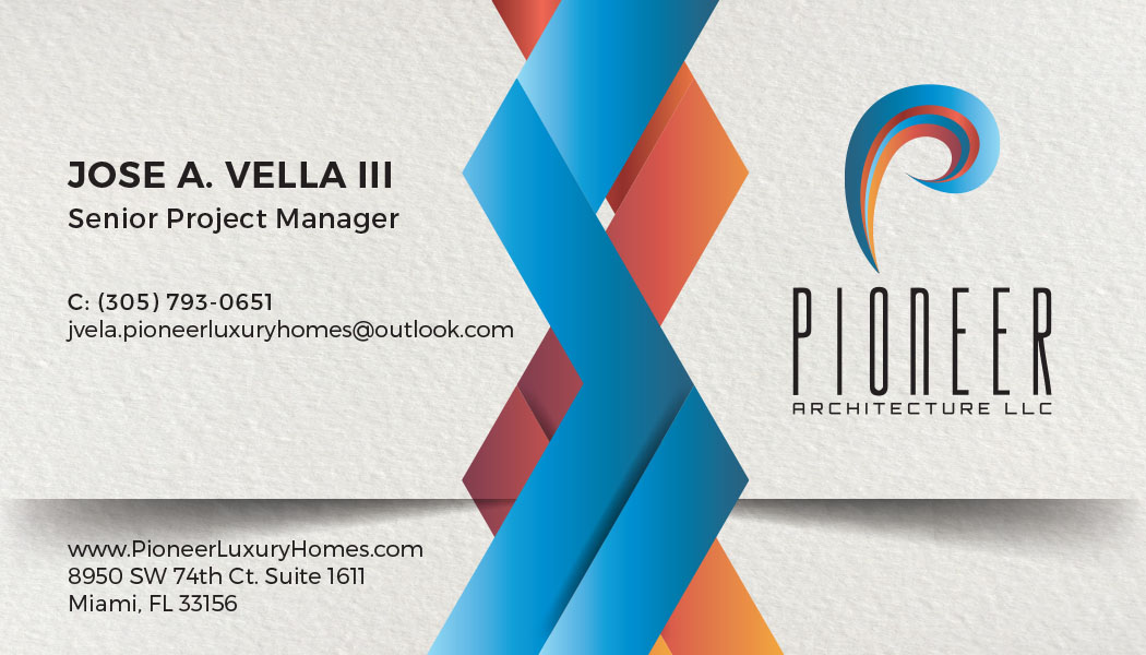 Business Card Design by Venus L. Penaflor for Pioneer Inter-Development, Inc.  | Design #19091604