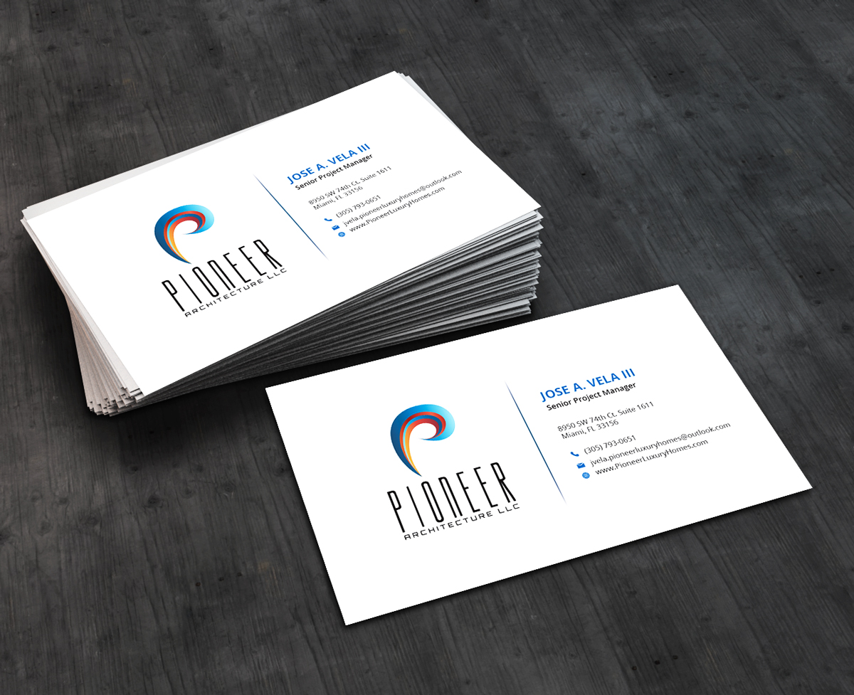 Business Card Design by AbyJohns for Pioneer Inter-Development, Inc.  | Design #19094281