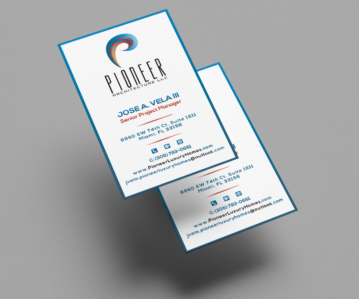 Design de Carte de Visite par Your_Design pour Pioneer Inter-Development, Inc.  | Design #19092472