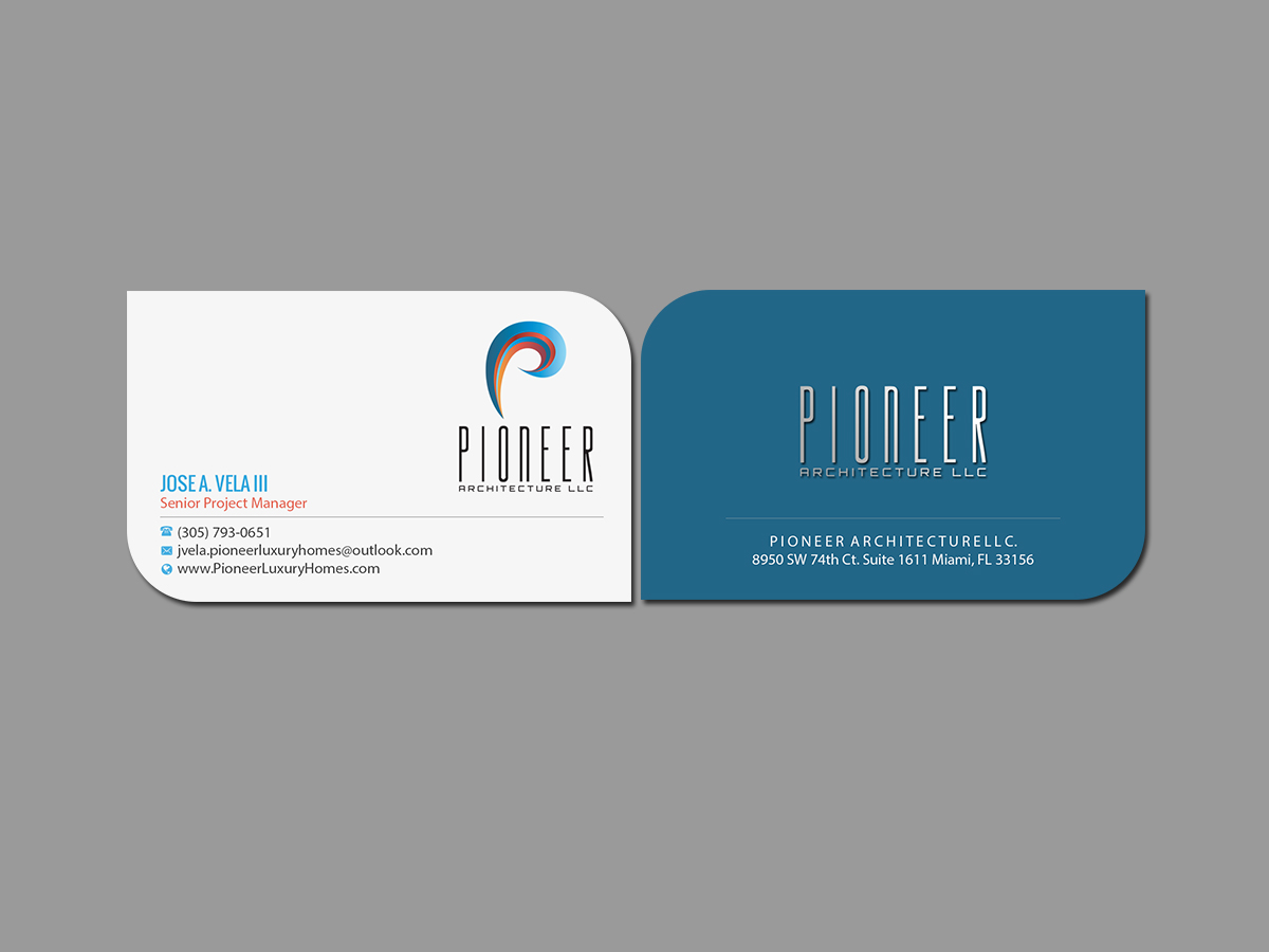 Business Card Design by Creations Box 2015 for Pioneer Inter-Development, Inc.  | Design #19098327