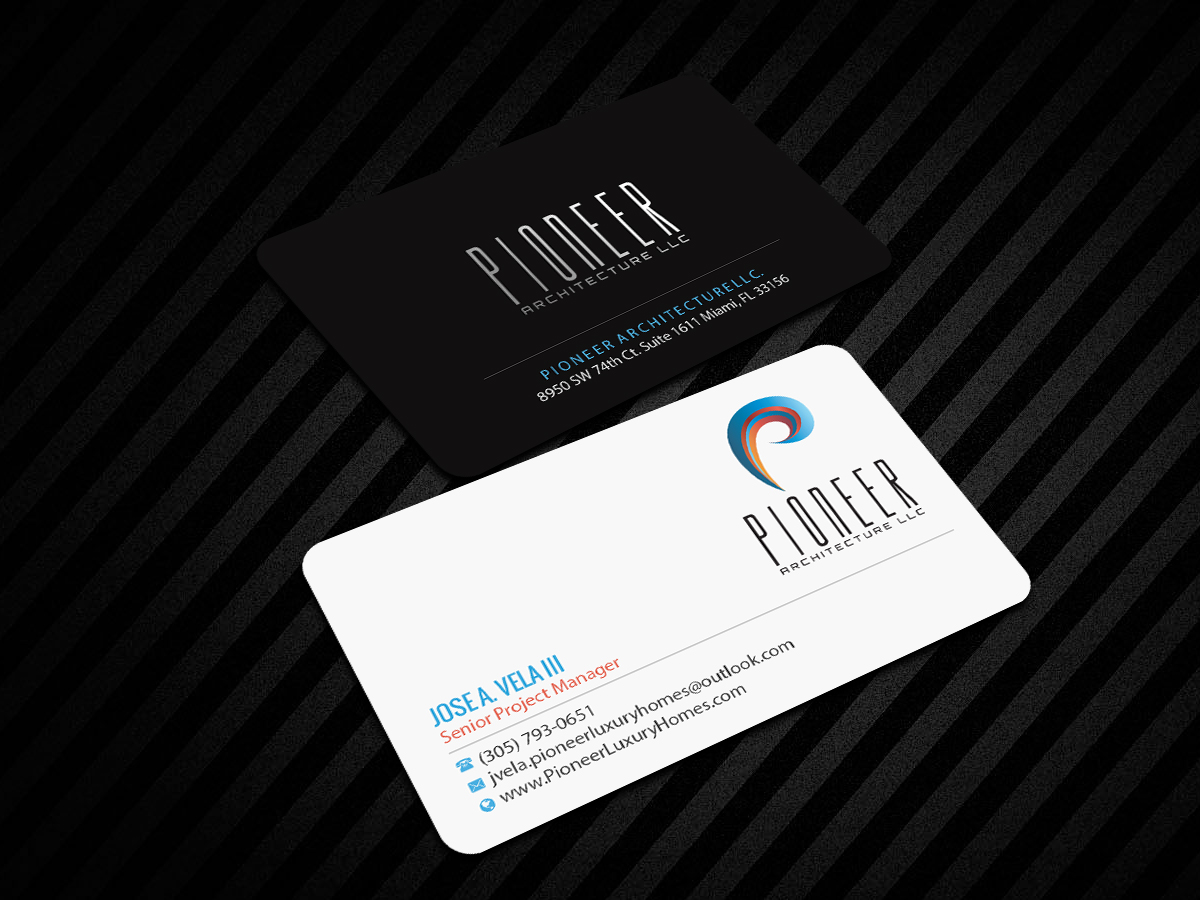 Business Card Design by Creations Box 2015 for Pioneer Inter-Development, Inc.  | Design #19098328