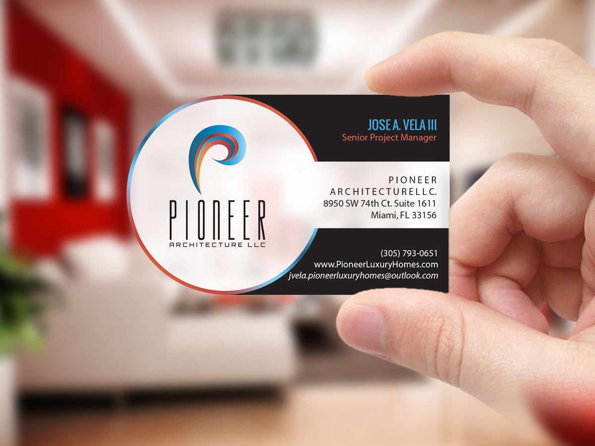 Business Card Design by Creations Box 2015 for Pioneer Inter-Development, Inc.  | Design #19098343